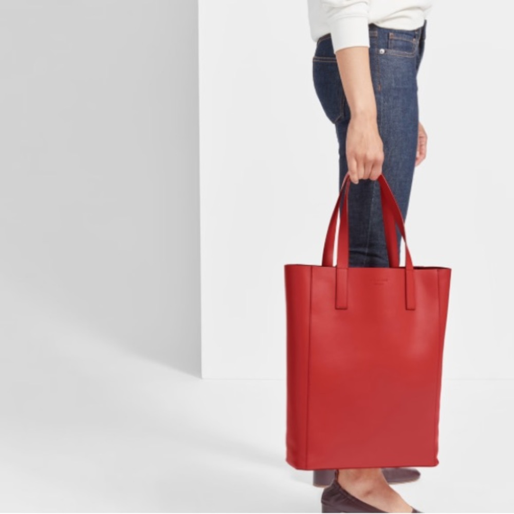 Everlane The Day Magazine Tote Red